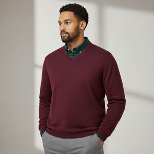 Tommy Bahama Burgundy V-Neck Sweater Size XL